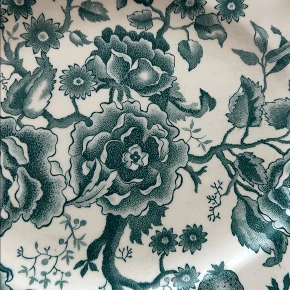 Vintage Johnson Brothers English Chippendale Green Platter - Picture 5 of 8